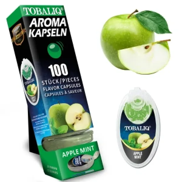 Tobaliq "Apple Mint" Aromakapsel mit 100 Kugeln-1 Dose